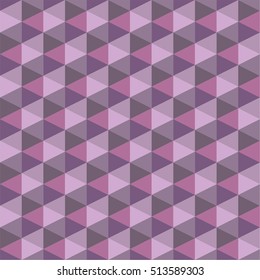 Seamless Isometric  pattern. Vector texture. Geometrical triangles background