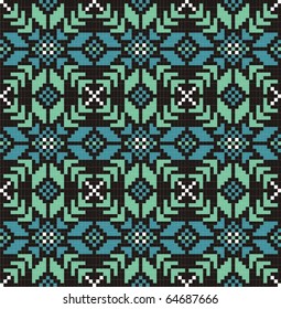 Seamless  jacquard knit  (vector)
