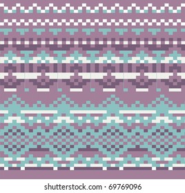 Seamless jacquard knit (vector)