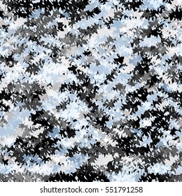 Seamless jagged abstract pattern. Black and blue geometric background. Web design texture. Vector