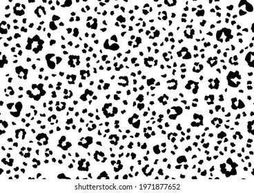 Seamless Jaguar Cat. Cheetah Seamless Pattern Background. Leopard Black Vector Print. White Animal Skin. African Seamless Pattern. Leo Animal Color. Black Leopard Dirty Fur. Snow Cheetah Fabric Spot.