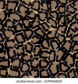 SEAMLESS JAGUAR LEOPARD SKIN CAMOUFLAGE AND SUSSUARANA