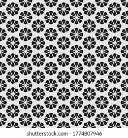 Seamless japan style flower mandala background pattern swatch illustration