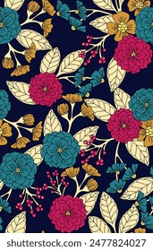 seamless japan style flower pattern

