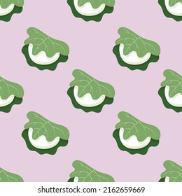 Seamless Japanese desert cartoon pattern