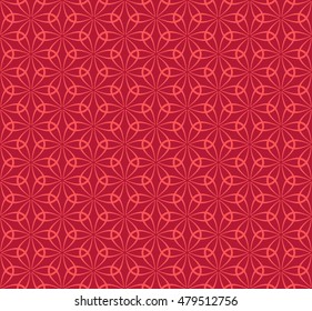 Seamless Japanese Floral Pattern.