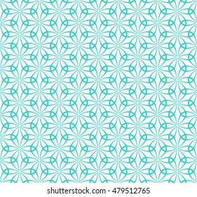 Seamless Japanese Floral Pattern.