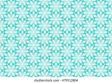 Seamless Japanese Floral Pattern.
