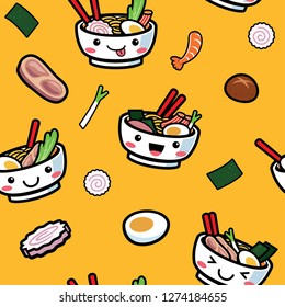 seamless japanese food pattern