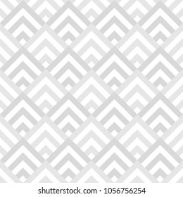 Seamless japanese mountains pattern. Repeated chevrons, angle brackets, diamonds background. Squama ornament. Scales image. Ancient window tracery motif. Digital paper for textile print. Vector art.