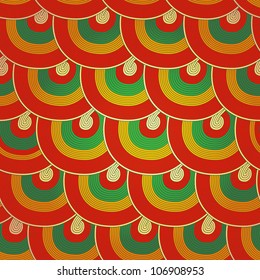 Seamless Japanese pattern, Colorful decorative seamless