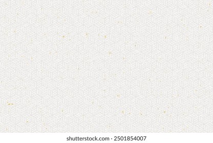 Seamless Japanese pattern with gold foil on washi paper.kikkoajiro