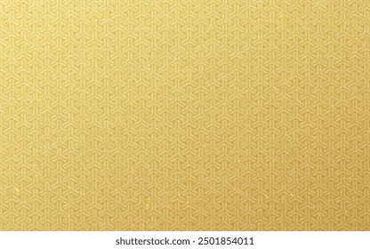 Seamless Japanese pattern with gold foil on washi paper. Gold color, kumikikkou.