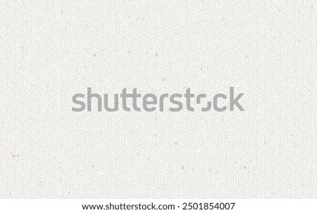 Seamless Japanese pattern with gold foil on washi paper.kikkoajiro