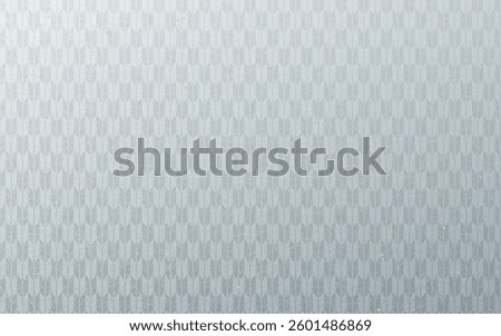 Seamless Japanese pattern with gold foil on washi paper. Silver color, arrowhead pattern