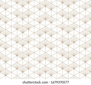 Seamless japanese pattern kumiko for shoji screen, great design for any purposes. Japanese pattern background vector. Japanese traditional wall, shoji.Fine lines.