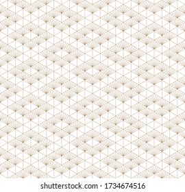  Seamless japanese pattern kumiko for shoji screen, great design for any purposes. Japanese pattern background vector. Japanese traditional wall, shoji.Fine lines.