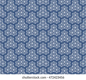 Seamless Japanese Pattern Mimicking The Pattern of Eastern Chain Armor.