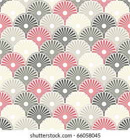 Seamless Japanese Pattern In Pastel Colors