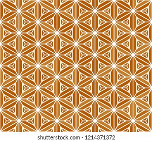 Seamless japanese pattern.Simulation of marquetry technique.Beautiful pattern , great design for any purposes.Background vector.