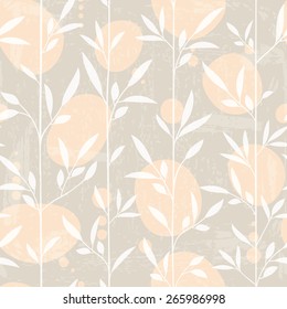 Seamless japanese style pattern with grunge texture
