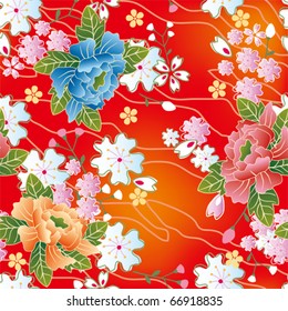 Seamless japanese traditional pattern. Illustration vector.