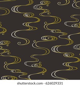 Seamless Japanese traditional pattern. Streaming water.