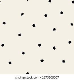 Seamless japanese vintage pattern with small sakura flowers.