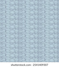 Seamless Japanese Wave Pattern EPS Vector
