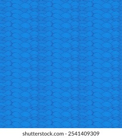 Seamless Japanese Wave Pattern EPS Vector