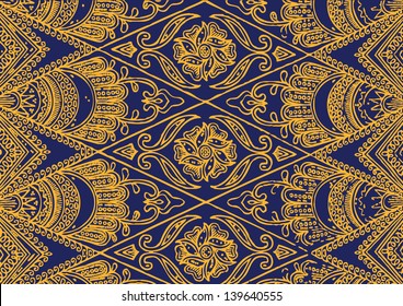 Seamless Javanese Batik Pattern