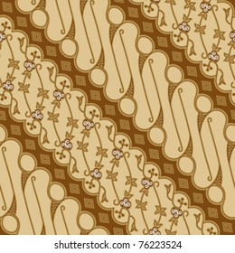 Padrão Batik javanês sem costura