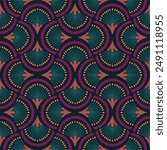 Seamless Jewel Tone Shell Pattern
