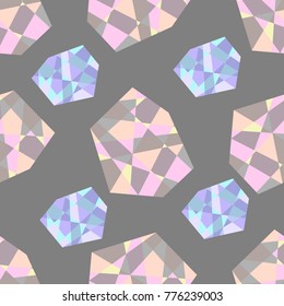 seamless jewells on grey background