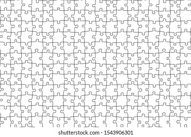 Seamless jigsaw puzzle game pattern. Illustration vector background.