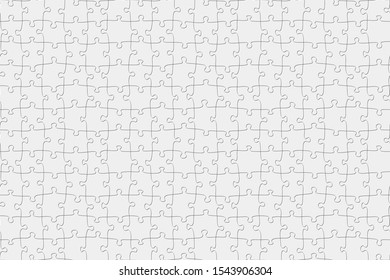 Seamless jigsaw puzzle game pattern. Illustration vector background. 3d