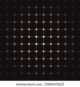 Seamless join to round dots pattern vector design. modern background and wallpaper illustration. Geometric minimalistic patterns. Simple vector graphic black background. Repeating line connection.