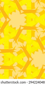 Seamless kaleidoscope background pattern yellow masking tape