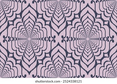 Sem emenda kaleidoscope pattern.can ser usado para papel de parede, preenchimentos de padrão, fundo da página da web, textures.Ikat ornamento folclore geométrico. Padrão de damasco de vetor oriental. Arte antiga de Arabesque.