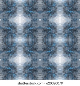 Seamless kaleidoscope pattern. Symmetrical background. Vector clip art.
