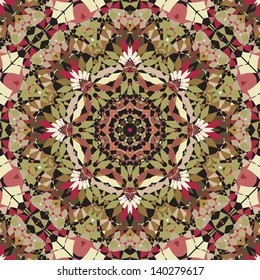seamless kaleidoscope pattern - vector illustration