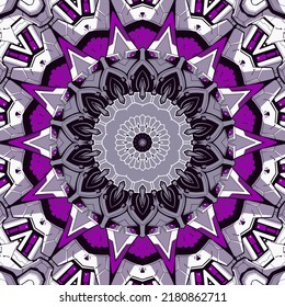 Seamless kaleidoscopic mosaic pattern background