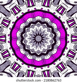 Fondo del patrón de mosaico kaleidoscópico sin soldadura