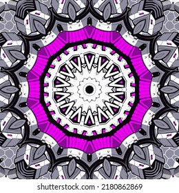 Seamless kaleidoscopic mosaic pattern background