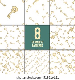 Seamless keys pattern set