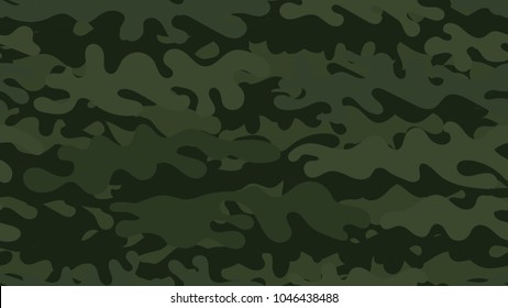 Seamless khaki camouflage pattern. Repeating military clothing texture.