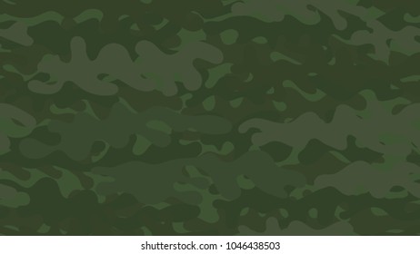 Seamless khaki camouflage pattern. Repeating military clothing texture.