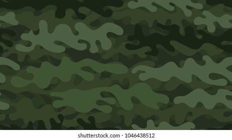 Seamless khaki camouflage pattern. Repeating military clothing texture.