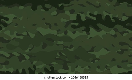 Seamless khaki camouflage pattern. Repeating military clothing texture.