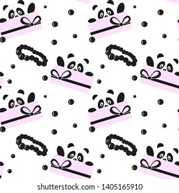 Seamless kid pattern. Vector illustration.